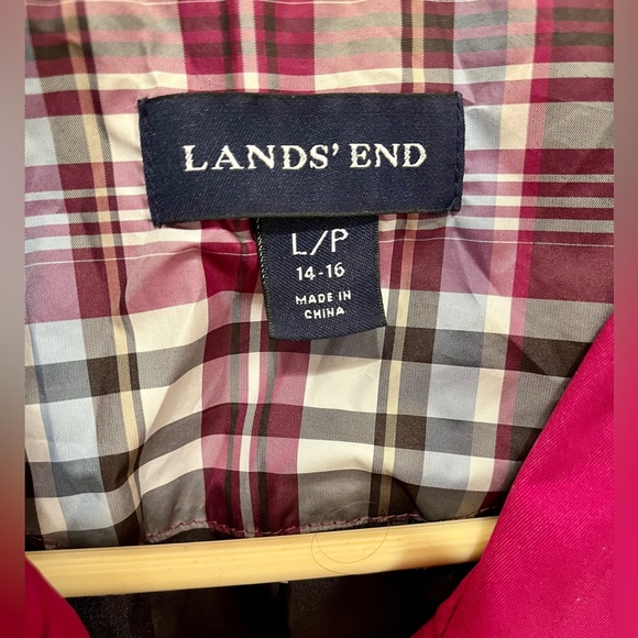 Lands End Rain/Trench Coat - Picture 6 of 8